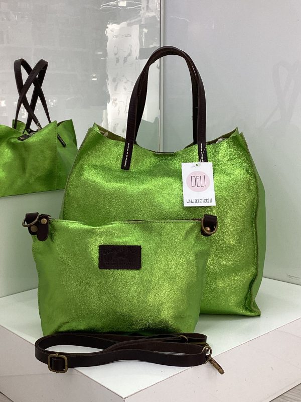 Shopper laminata avocado - immagine 2