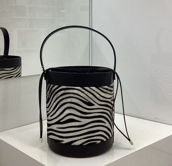 Borsa Bucket zebrata