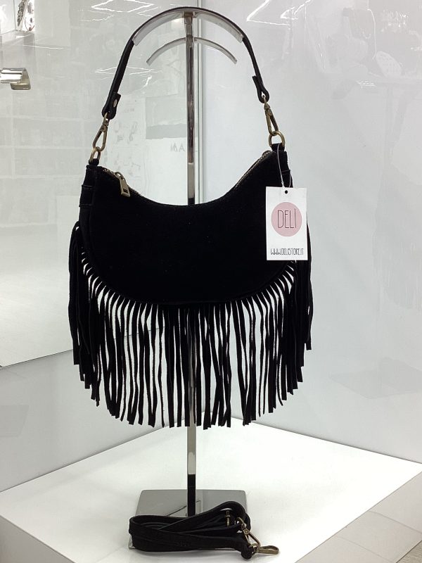 Borsa Fringes nera - immagine 2