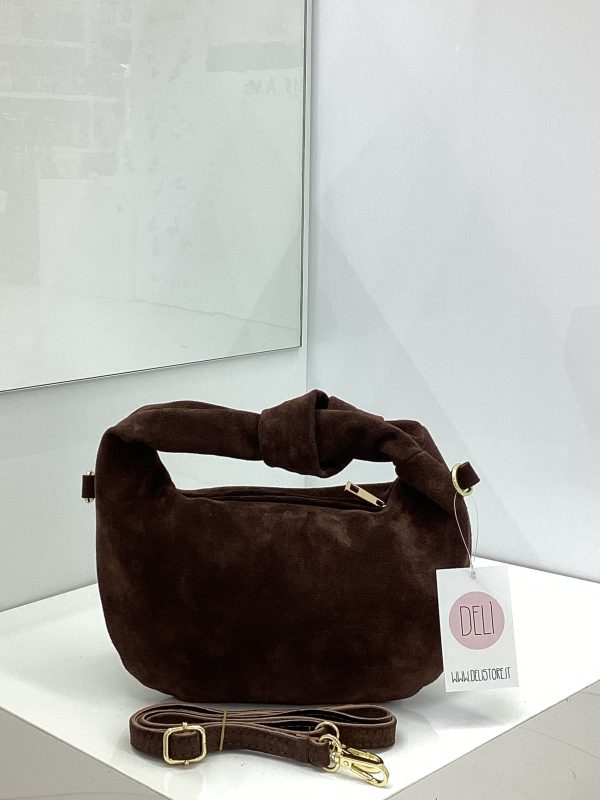 Borsa Nodo Suede testa di moro - immagine 2