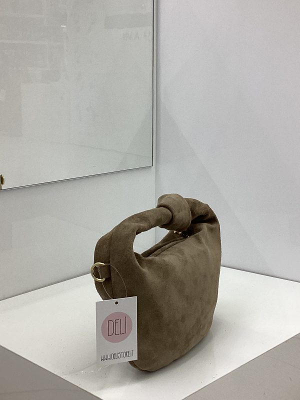 Borsa Nodo Suede taupe - immagine 3