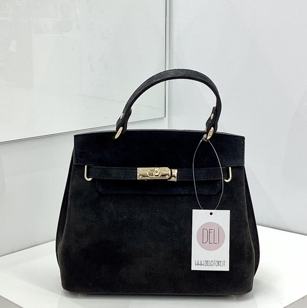 Borsa Chiara Suede nera