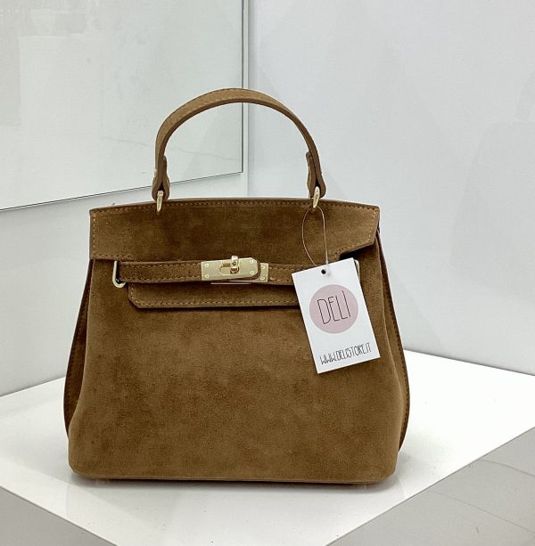 Borsa Chiara Suede cuoio