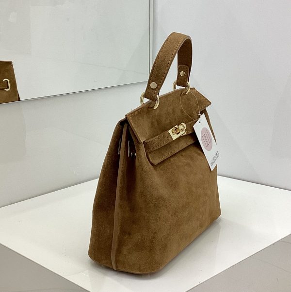 Borsa Chiara Suede cuoio - immagine 3