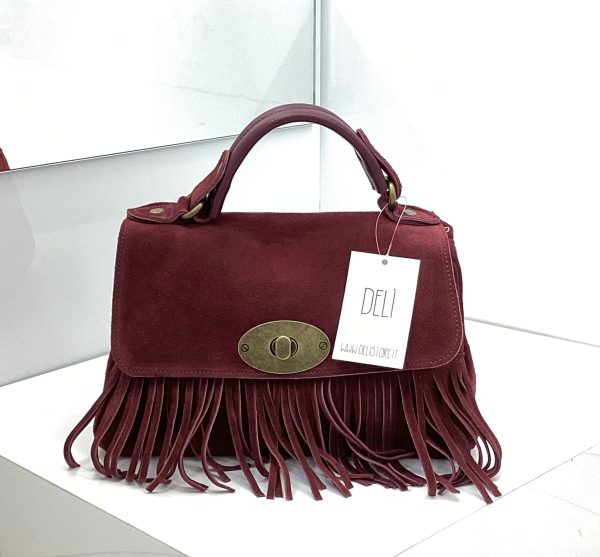 Borsa Mary Suede bordeaux