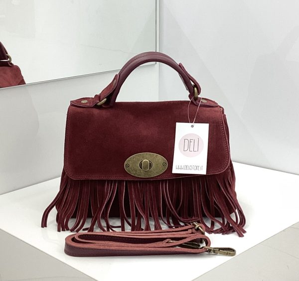 Borsa Mary Suede bordeaux - immagine 2