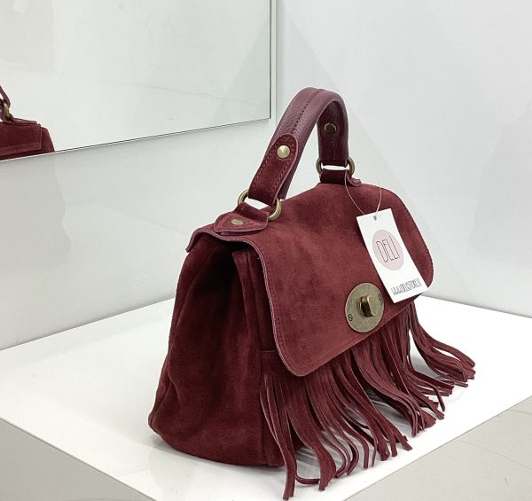 Borsa Mary Suede bordeaux - immagine 3