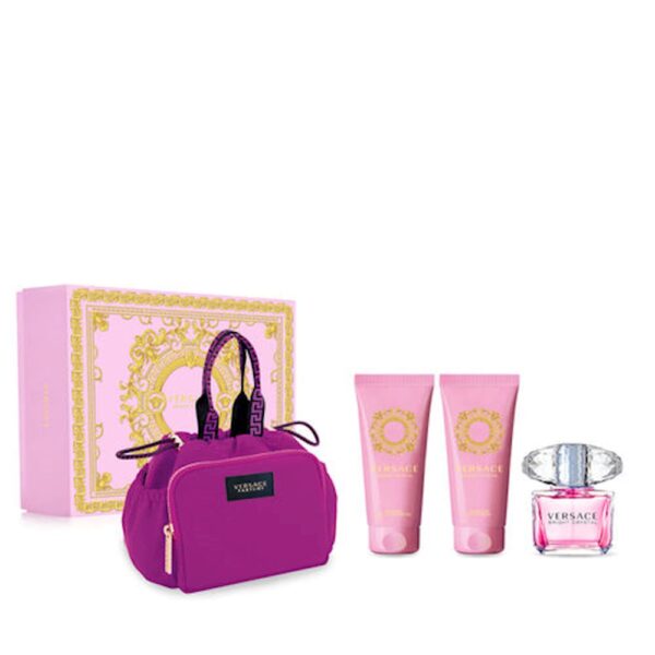 Versace Bright Crystal set 90ml + body lotion 100ml + shower gel 100ml + bag