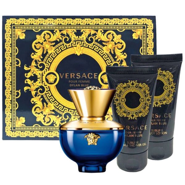 Versace Dylan Blue Pour Femme 50ml+Body Lotion 50ml+Shower Gel 50ml